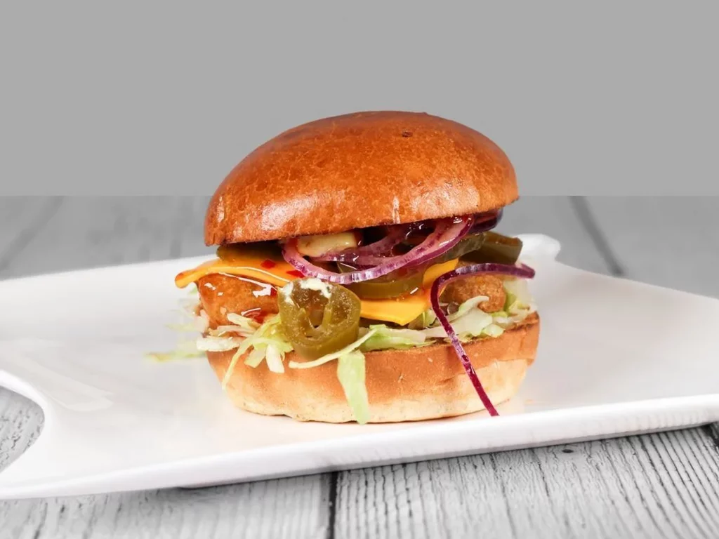 Chili Cheese Nuggets Burger
