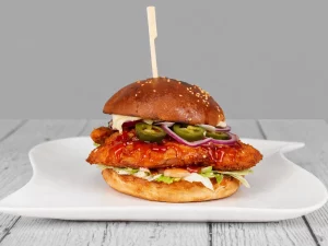 Sweet Cheese Chicken-Burger