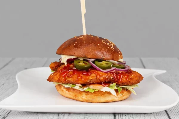 Sweet Cheese Chicken-Burger