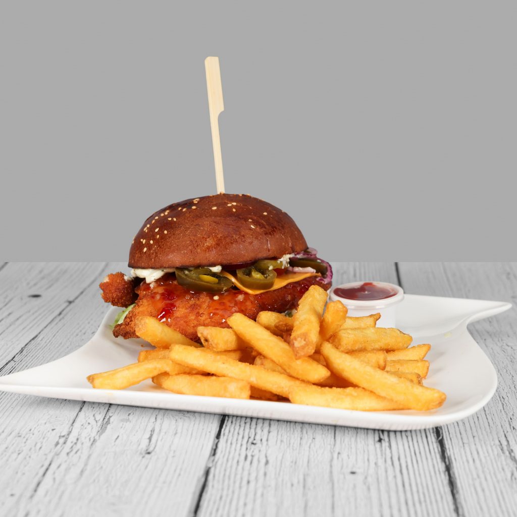 Sweet Cheese Chicken Burger Menü