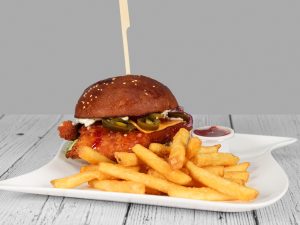 Sweet Cheese Chicken Burger Menü