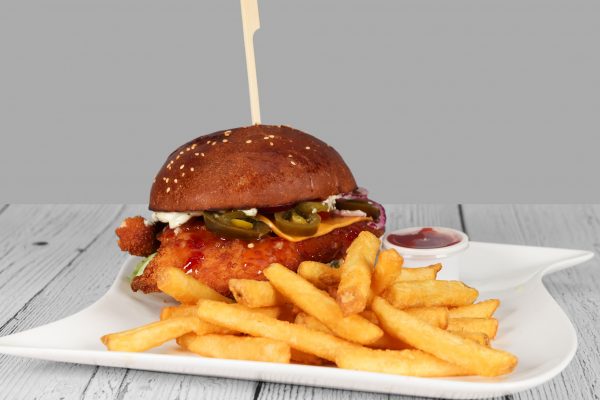 Sweet Cheese Chicken Burger Menü