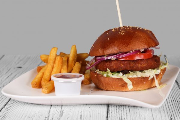 V-Burger Menü (vegetarisch)